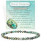 Afrikanischer Türkis - Gleichgewicht - Edelstein Perlen Armband für Frauen, 4mm Kristall Silber 925 Naturstein Schmuck Elastisch Armbänder Damen, Chakra Spirituelle Charms Armbänder Geschenke