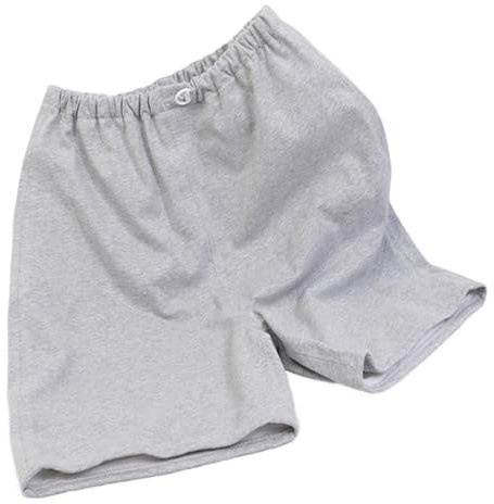 Inkontinenzhose für Männer Frauen, wasserdichte absorbierende Bettwäsche -Unterwäsche, atmungsaktive Baumwoll -Inkontinenzunterwäsche, Knielänge waschbare Windeln für bettlägerige Patienten, XL, Inko