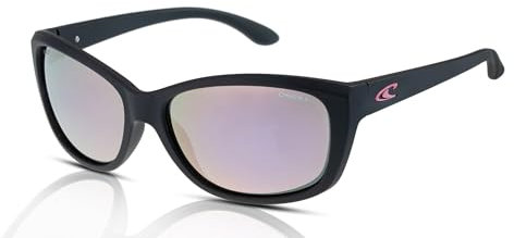 O'Neill ONS-9032 2.0 Occhiali da sole da donna 104P nero opaco/rosa/rosa specchio, Nero