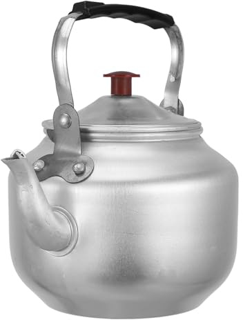 Cabilock Teekessel Aluminium-Wasserkessel Mit Deckel Griff Sieb Loser Teekessel Zum Kochen Von Wasser Lose Blätter 1 L