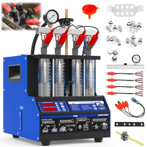 Ultrasuoni Iniettore Pulitore & Tester con Riscaldamento 45℃