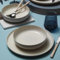 Kütahya Porselen Tafelservice 18-teilig – Geschirrset für 6 Personen aus Porzellan in Creme | 6 Speiseteller 27 cm, 6 Suppenteller 21 cm, 6 Schalen 15 cm | Spülmaschinen- & Mikrowellengeeignet