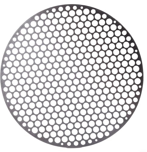 Griglia rotonda per barbecue in acciaio inox, griglia per barbecue a carbonella, accessorio per barbecue portatile, utensile da cucina multiuso (26 cm)