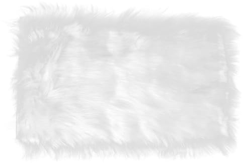 GALPADA Nail Photography Backdrop Fabric White Plush Nail Photo Mat for Flat Lay Pictures and Salon Decor Photography Props