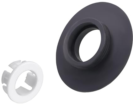 Flush Valve Seal and Clip Replacement Kit Compatible with Ideal Standard Armitage Shanks SV01967 Toilet Cistern Flush Valve – Rubber Seal Set for Toilet Flush System Replacement – Black