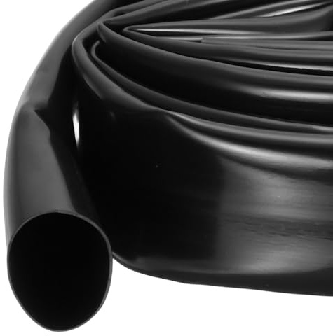 QUARKZMAN 5m Tubo De PVC para Organizar Cables, 20mm Tubo Negro De PVC para Protección Y Ordenación De Cables