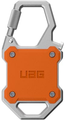 URBAN ARMOR GEAR Monarch Hülle für Apple AirTag | Passgenau | Sicherer Verschluss (Verschraubt - Werkzeug inkl.) | Verschließbarer Karabiner | Eingebauter Flaschenöffner