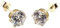 Arranview Jewellery 5mm CZ solitaire stud earrings in 9ct yellow gold