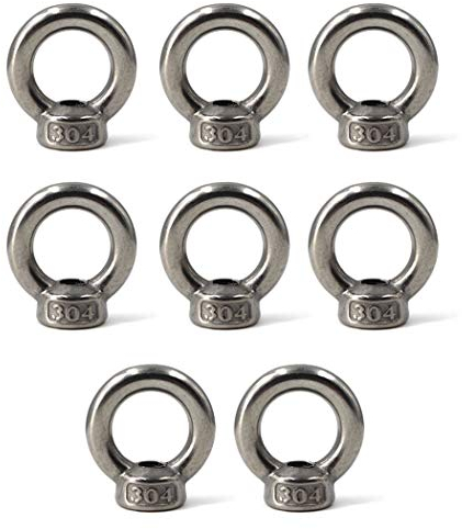 M6 Ring Form Lifting Eye 304 Edelstahl Gewinde Nut Verschluss-8 Pack