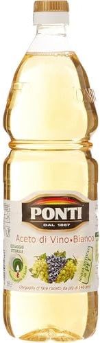 Ponti Set 12 Aceto Pet Lt 1 di Vino Bianco Classico per La Cucina