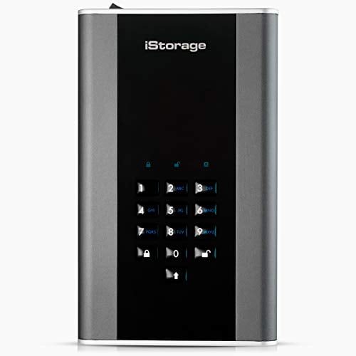 iStorage diskAshur DT2 256-bit 2TB - FIPS Level 3 Certified - Secure encrypted Desktop Hard Drive - Password Protected