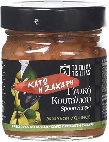 To Filema Tis Lelas Pezzi di Mele Cotogne nello Sciroppo Denso senza Zucchero Aggiunto, Confezione da 2 x 240 g (Totale: 480g)