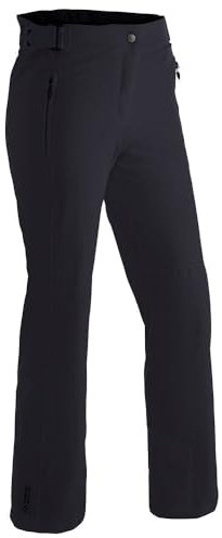 Maier Sports Vroni Slim, Enganliegende Damen Skihose, Wasserdichte Schneehose, Stretchmaterial und verstellbarer Bund, PFC-frei, mTHERM Wattierung & mTEX Wetterschutz, Blau, Gr. 46 (W38/L32)