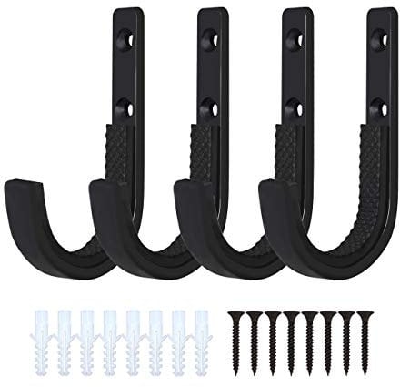 Mind and Action Horizontal Metal Gun Rack and Shotgun Hooks Rifle Hangers Store Rifle Shotgun and Bow, Wall Mount Storage