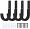 Mind and Action Horizontal Metal Gun Rack and Shotgun Hooks Rifle Hangers Store Rifle Shotgun and Bow, Wall Mount Storage