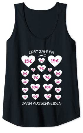Damen JGA Team Junggesellinnenabschied Zahlen Herz Ausschneiden Tank Top
