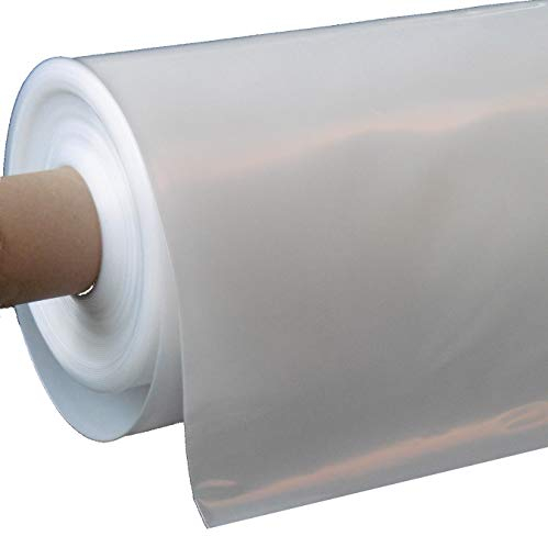 EXCOLO Gewächshausfolie 6m breit, 0,18mm stark, kristallklare Treibhausfolie UV4, LDPE Gartenfolie für Tomatenhaus, Frühbeet, Folientunnel, Pflanzenfolie, Meterware, lichtdurchlässig & robust