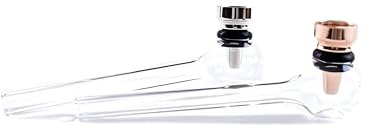 Desconocido Lot De 2 Pipes Pour Fumer - Pipe En Verre À Pyrex Élégante Et Esthétique Herbes