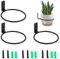 Zhongtou Lot de 3 Anneau de Support de Pot de Fleur Fixé au Mur 15,2 cm Noir Flower Pot Holder Ring en Fer Support Pour Plantes Mural Anneaux pour Interieur Exterieur de Balconnier Jardin