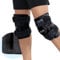 REVIX Envolturas de hielo reutilizables para aliviar el dolor de rodilla, paquete de hielo para rodilla con terapia de compresión fría para cirugías de reemplazo de rodilla, lesiones, hinchazón, negro