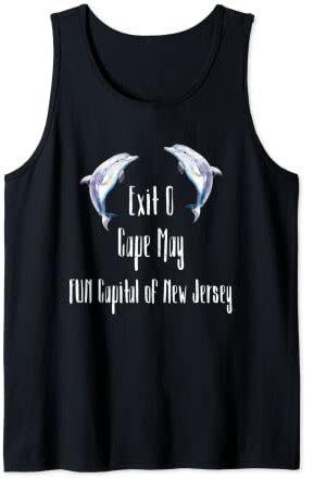 Exit 0 Cape May Fun Capital Of New Jersey Delphin Tank Top