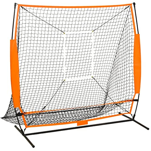vidaXL Multisport-Übungsnetz Baseball Schwarz 174x76x158,5 cm