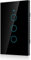 Interruttore WiFi AC 90-250 V, interruttore della luce intelligente Interruttore a comando vocale Interruttore touch screen Interruttore a parete a giro singolo per l'home office(Nero)