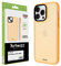 Artwizz IcedClip kompatibel mit iPhone 14 Pro Max - Mattes Vereistes Design, Rückseite mit Soft-Touch-Beschichtung, Tiger-Orange