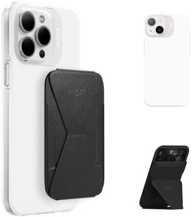 MOFT Magnetische iPhone Hülle für iPhone 14, Wallet & Ständer Snap Set, 3 Kartenhalter, 3 Winkel Ständer, Sturzsicher, Kratzfest