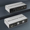 Dual Monitor KVM Switch HDMI + DisplayPort 2 Port, Unterstützt EDID, 4K@60Hz Extended Display KVM Switch 2 Monitore 2 Computer mit Audio Mikrofon Ausgang und 3 USB Ports, PC Monitor KVM Switcher