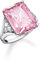 Thomas Sabo Damen Ring aus Sterling-Silber mit Zirkonia-Steinen in Weiß und Pink, Gr. 56, TR2339-051-9-56