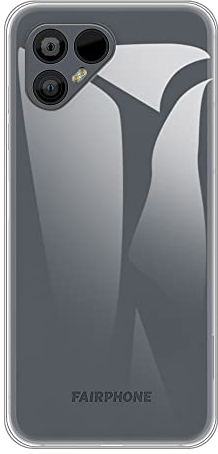 TPU Handyhülle Kompatibel mit Fairphone 4, Stoßfeste Weiche Schutzhülle mit Präzisen Aussparungen und Kratzfestem, Schlankem Design (Transparent)