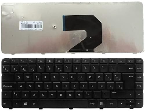 BAETI Nuova Tastiera for Laptop Spagnola/Latina for HP P-avilion G4 G43 G4-1000 G6 G6S G6T G6X G6-1000 CQ43 CQ43-100 CQ57 G57 430 630 Nero (Sostituzione Tastiera) (Color : Sp Keyboard)