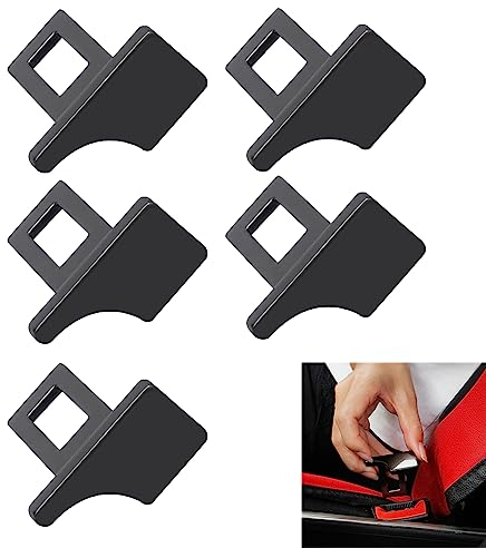 Xerteam Clip per Cinture di Sicurezza, 5 Pezzi Clip Universali per Cinture di Sicurezza per Veicoli, Berline, Supercar, SUV, Adatte per la Maggior Parte delle Parti Dell'auto