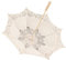 Paraguas De Encaje, Sombrilla De Encaje De Algodón Vintage, Sombrillas Para El Sol Para La Decoración Del Banquete De Boda Nupcial Accesorios Para Fotos Accesorios Para Disfraces Dama(Large-Marfil)
