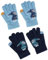 UptVin 2Paar Stretch-Handschuhe,1Paar Blau,1Paar Schwarz,Warme Handschuhe,Kinderhandschuhe,Winterhandschuhe Magische Stretch-Weiche,Wintergestrickte Vollfingerhandschuhe für Jungen Mädchen,2-10Jahren