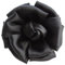 KABELIF Damen Seide Blume Brosche,Blume Ansteckblume, Blume Haarspange, Haarclip Blume, Rosen Haarnadeln Haarblume Haarblüte Haarschmuck (Schwarz)