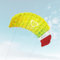 Skymonkey Airtwister 2.3 Lenkmatte inkl. Packsack & Flugschlaufen - Lenkdrachen bereits fertig angeleint, ready 2 fly, Kite mit stabilen Polyester Ripstop Material, Flugdrachen für Einsteiger geeignet