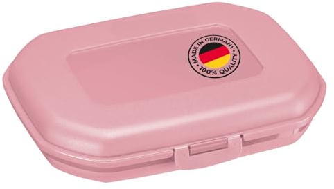Westmark Snack Box Contenitore per Pane, con Chiusura a Scatto, Altezza 3.7 cm, Plastica, Mini, Rosa, 2351227P
