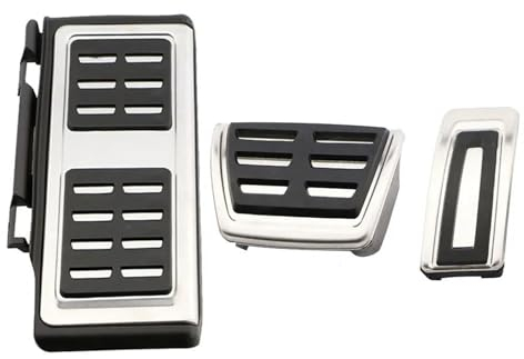 Fußstütze Pedale Abdeckplatte Für Skoda Für Octavia Mk4 Ⅳ NX 2019 2020 2021 2022 at MT Auto Fuß Pedale Gaspedal Bremse Kein Bohren Pedal Abdeckung Teile Auto-Styling Bremse Fußbett Abdeckplatte (Colo
