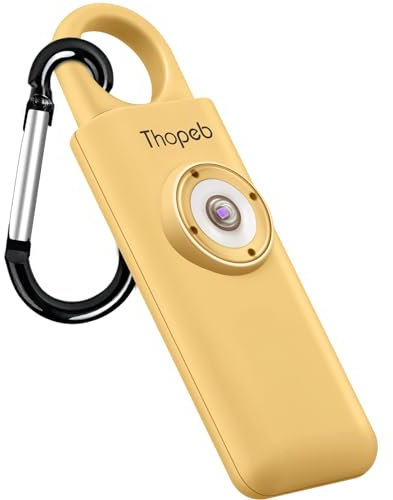 Der Original Persönlicher Alarm Für Frauen, Taschenalarm für Selbstverteidigung und Sicherheit, Von der Polizei Empfohlen, 130 dB Sirene, LED-Stroboskoplicht, Alarm Für Frauen Mit Schlüsselanhänger