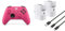 Xbox Wireless Controller – Deep Pink+Venom 1100-mAh-Akku mit hoher Kapazität, Doppelpack - Weiß Series X & S One