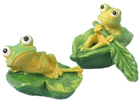 MUSISALY Miniatur Frosch Figuren Aus Resin Dekorative Frosch Statuen Für Und Büro Lustige Frosch Deko Für Garten Schreibtisch Und Badezimmer Perfekte Geschenkidee