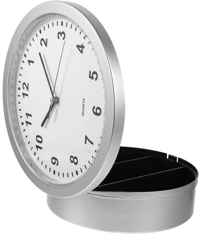 Gadpiparty Wanduhr Mit Verstecktem Safe Vintage Stil Uhr FüR Schmuck Bargeld Kreditkarten Sicherer Aufbewahrungsort FüR Zuhause BüRo