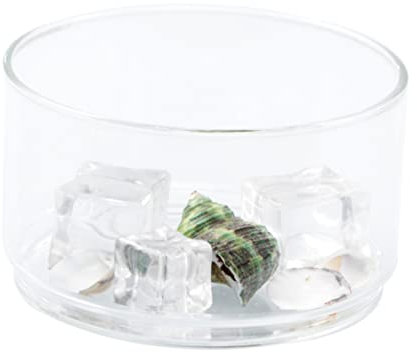 OFFSCH Cuenco Vajilla Transparente Ensaladera De Apilable para Frutas Verduras Snacks