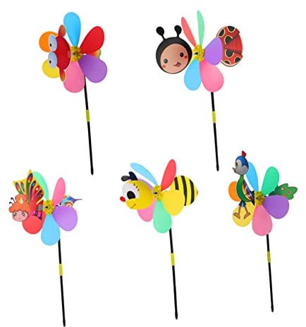 CAXUSD 10stücke Cartoon-windmühle Für Garten Schöne Windmühle Gartendekoration Junge Mädchen-windmühle Windmühle Spielzeug