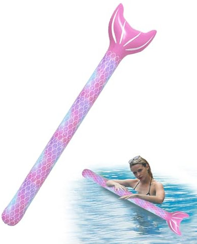 Kinder Schwimmnudel Inflatable Noodles, 110cm Schwimmnudel Poolnudel, Zum Baden Oder Aquasport, Blowpool Nudeln Für Die Reise, Cartoon Animal Pool Noodle Float,Interactive Fun Float