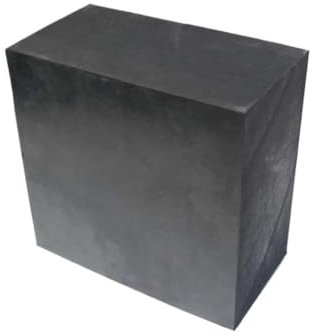 Láminas de correx lámina de caucho, material para Amortiguador de placa de goma negra, amortiguador de goma for equipos mecánicos, 1 pieza(100x100x50 mm)