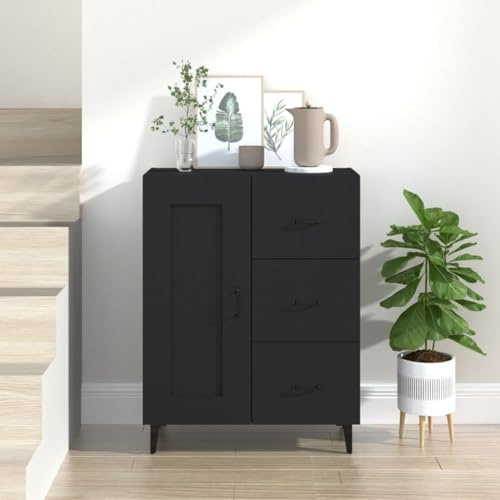 69.5cm Black Wooden Storage Cabinet - Versatile TV Stand, Narrow Shoe Rack, Bathroom & Living Room Furniture - Stylish & Space-Saving Solution for Home nization