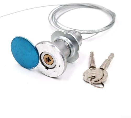 Cylindre de serrure de garage en croix avec cordon de tirage, pour panneau de porte de 25 à 45 mm